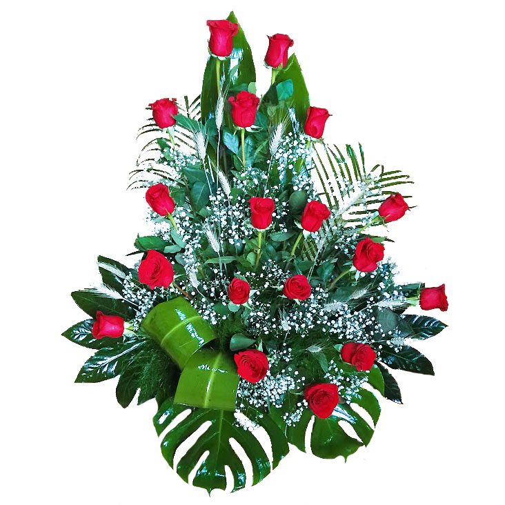 Ramo de flores elegante preparado por florista en 