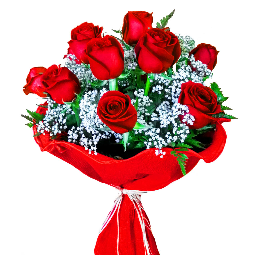 Florista trabajando en  creando un ramo de flores